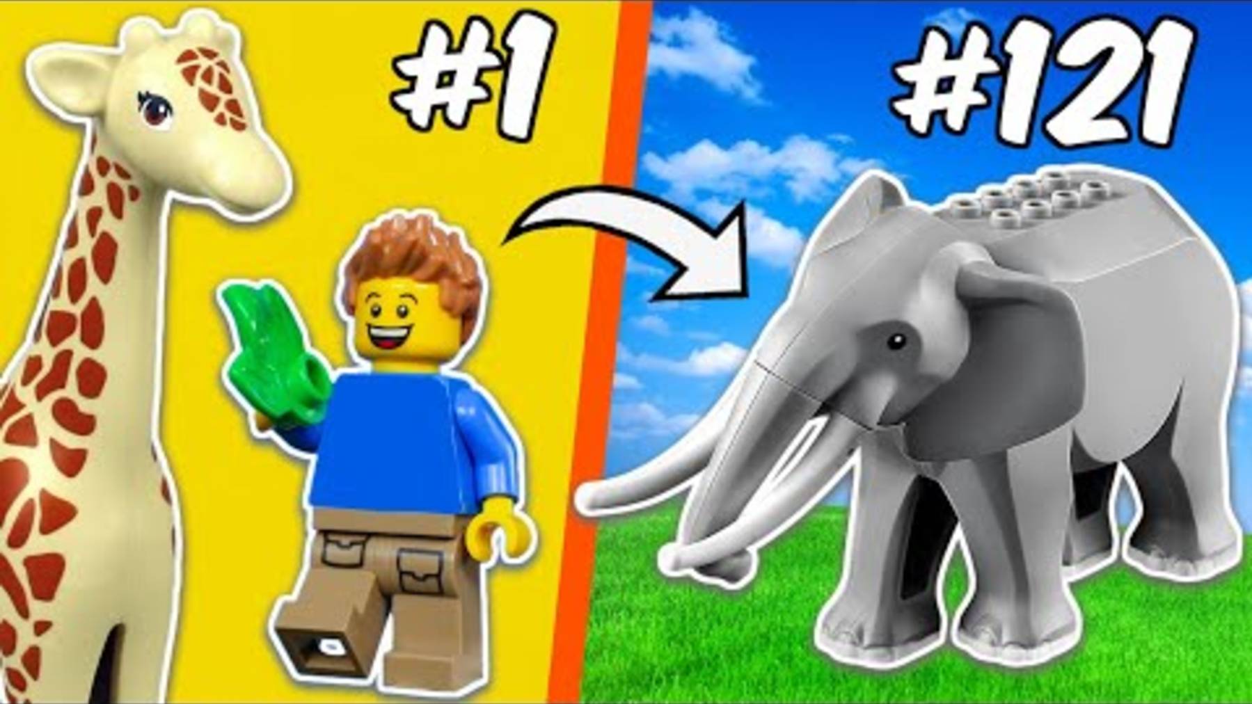 Я построил зоопарк из конструктора LEGO...