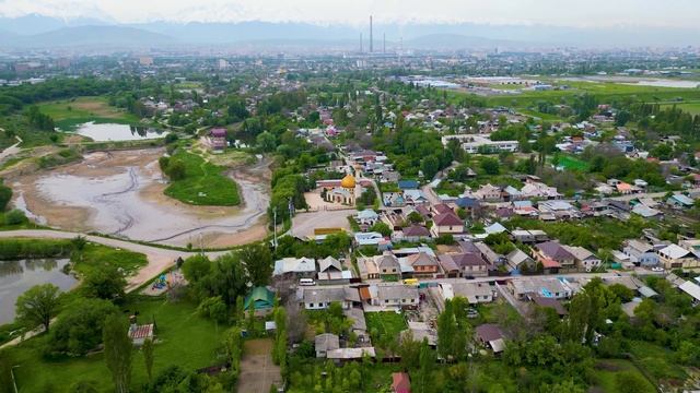 Село Восток с высоты: Живописные кадры Кыргызстана с д
