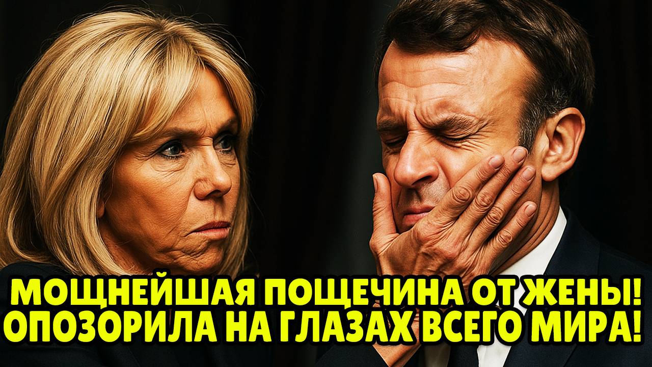 ПОЛНЕЙШИЙ ПОЗОР! УНИЗИЛА МУЖА НА ГЛАЗАХ У ВСЕХ! Пощёчина Макрону от Жены - КОНЕЦ КАРЬЕРЫ!