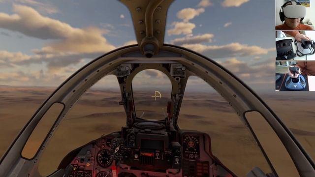Вылет на Су-22М3 в VR шлеме в War Thunder. СБ режим.