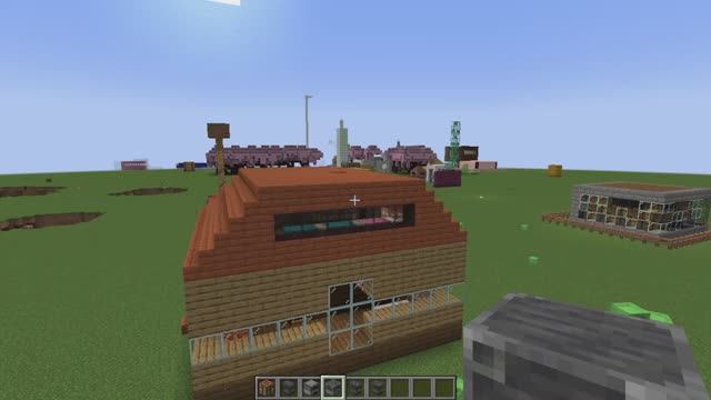 как построить чердак в стартовом доме с акациевой крышей в minecraft
