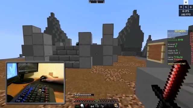 MOUSE CAM ! ВЕБКА и СТЕП ! ПОКАЗЫВАЮ ВЕБКУ НА РУКУ ![Hypixel Sky Wars