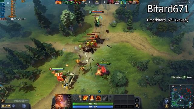 Dota 2 на i5 7400, Nvidia GTX 1070 (power limit 49), 8 gb ram ddr4