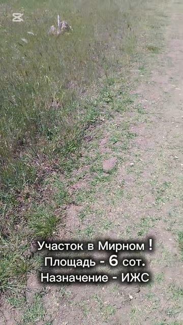 Участок 6 сот. в Мирном!