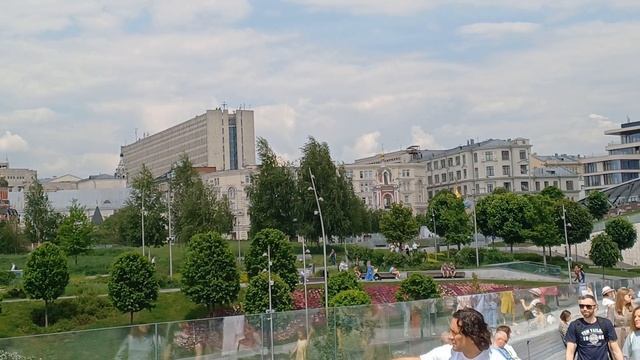 Москва .Парк Зарядье, Парящий мост.май 2025год.