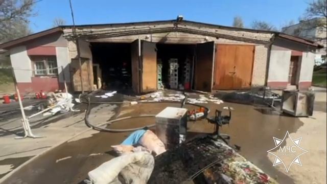 В Витебске горел склад на территории тубдиспансера