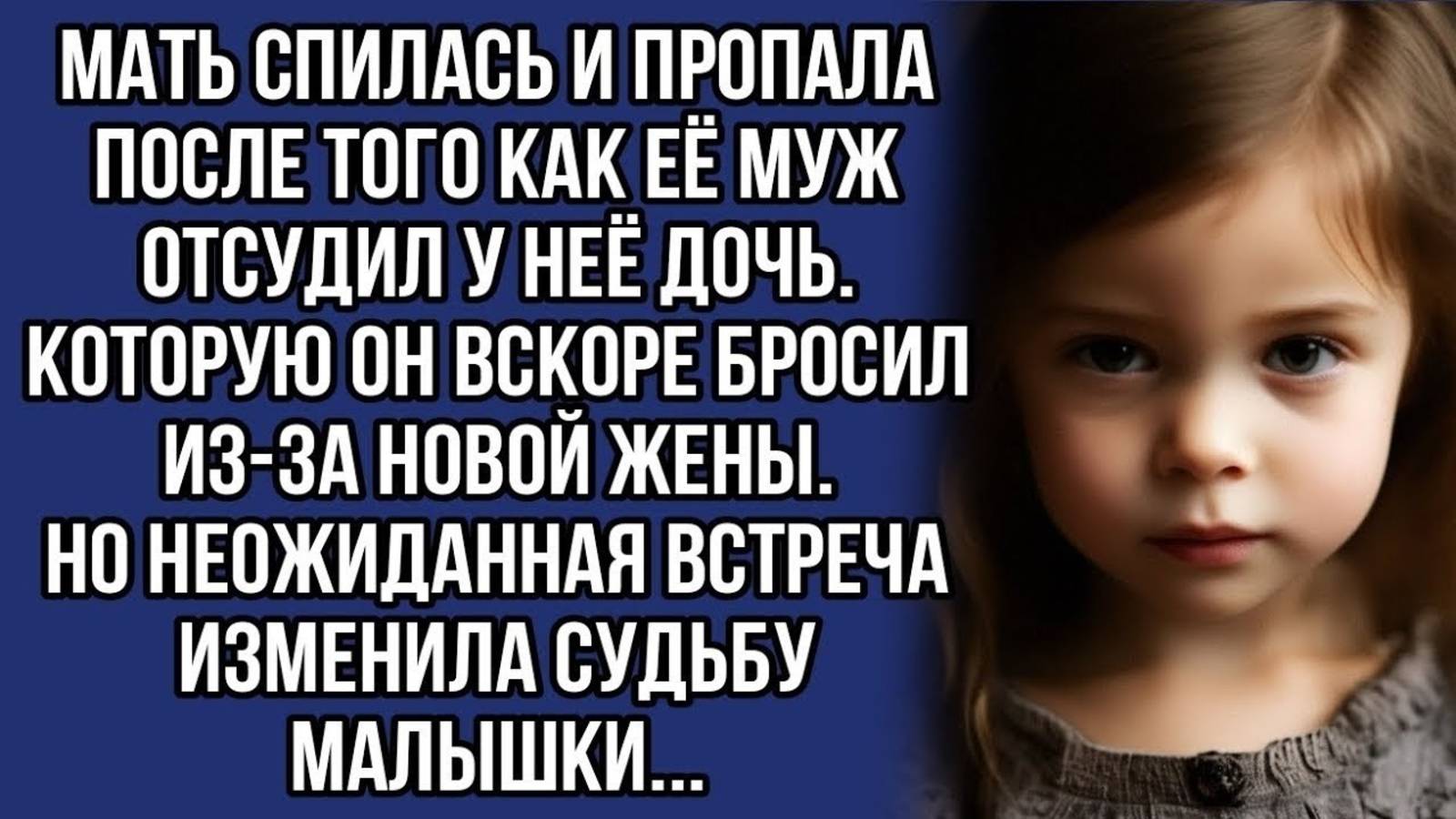 Отец отсудил дочь у матери а потом бросил. Но однажды...