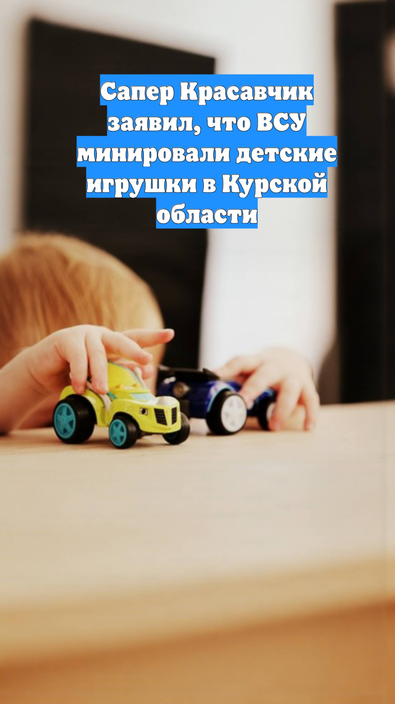 Сапер Красавчик заявил, что ВСУ минировали детские игрушки в Курской области