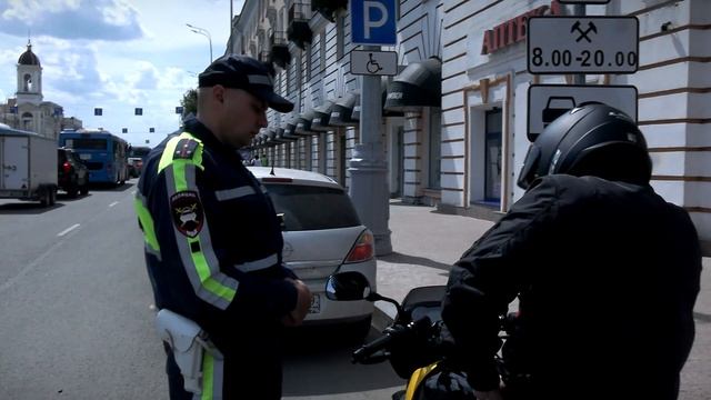 Мотопатруль ловил нарушителей в областном центре