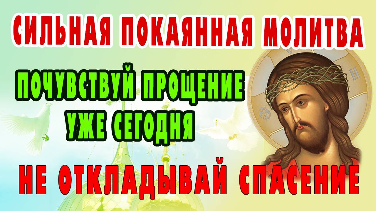 ГОСПОДЬ ЖДЕТ ТВОЕГО ПОКАЯНИЯ. Получи прощение грехов!
