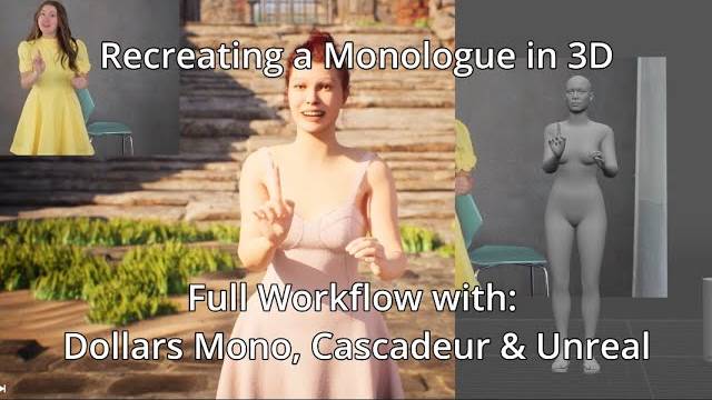 Полный пайплайн создания монолога в 3D с Dollars Mono, Cascadeur и Unreal Engine