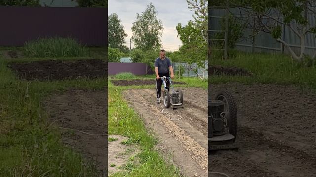 Подготовка последних грядок Лаплошем