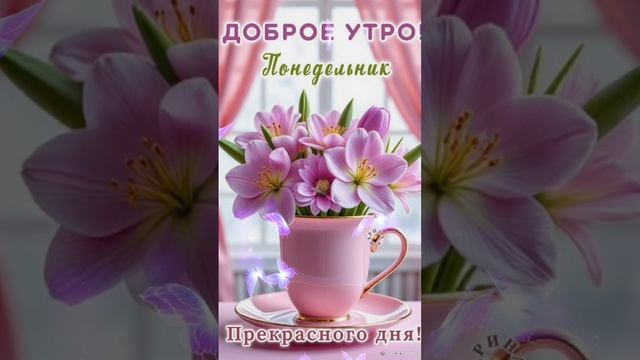 Доброе утро💖 Лёгкого понедельника🌝 Удачной недели 💞💖