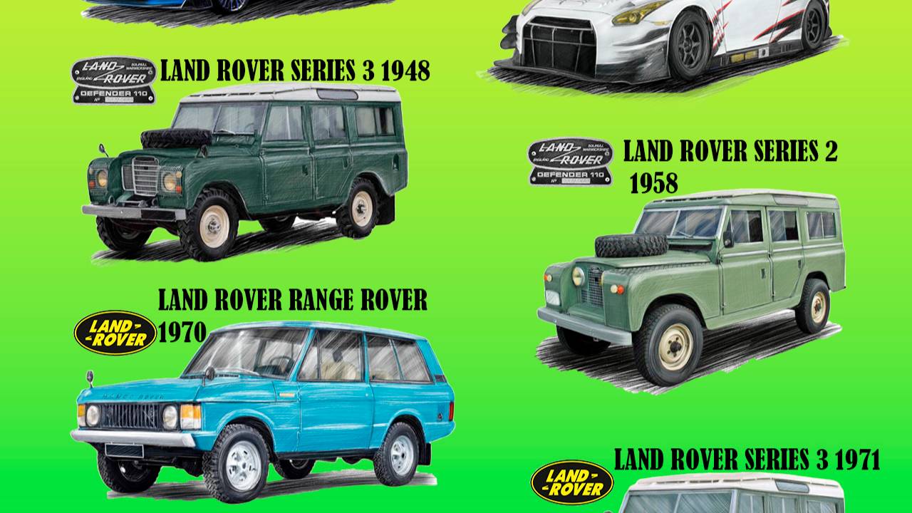 Из прошлого  лучше современных- Nissan ,GTR R35 Nismo GT3 2012, Land Rover - Land Rover 1948-1989 ?