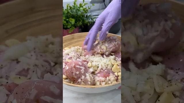 Томлёная курица в духовке