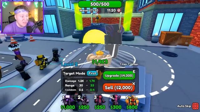 Поззи Я ЗАДОНАТИЛ $999.999.999 В СКИБИДИ ДЕФЕНС и МНЕ ВЫПАЛ МИФИК В ROBLOX