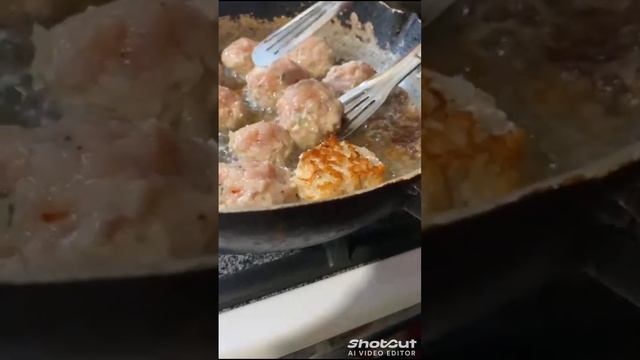 домашние тефтели и пицца
