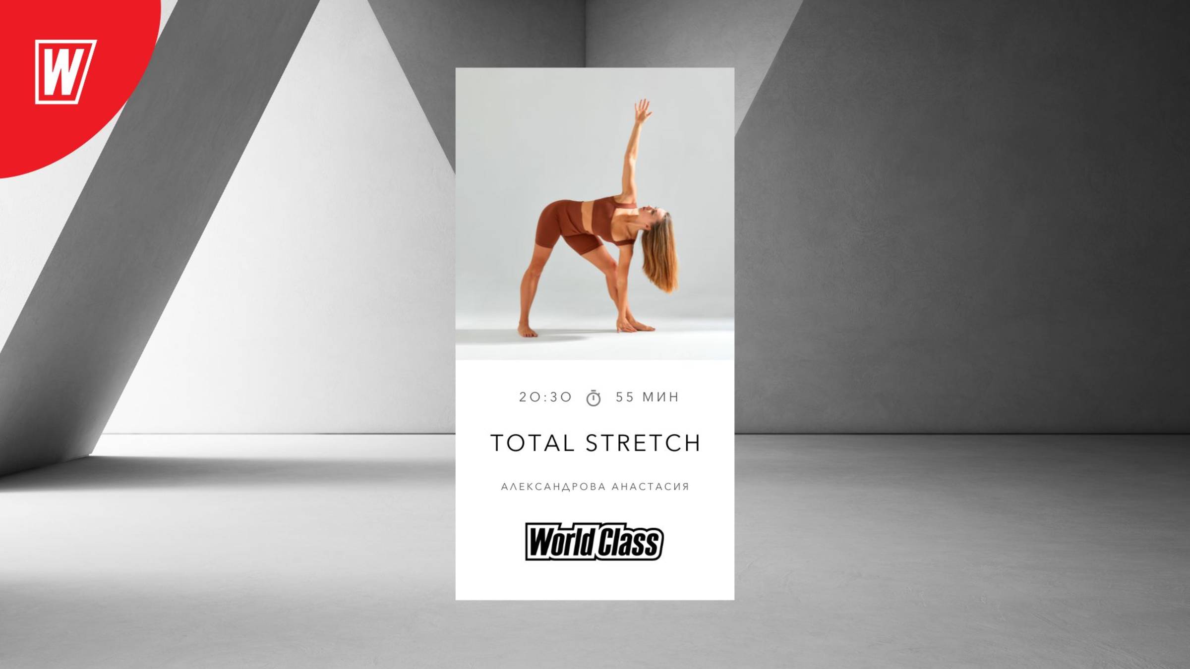 TOTAL STRETCH с Александровой Анастасией| 26 мая 2025 в 20.30 по МСК | Онлайн World Class