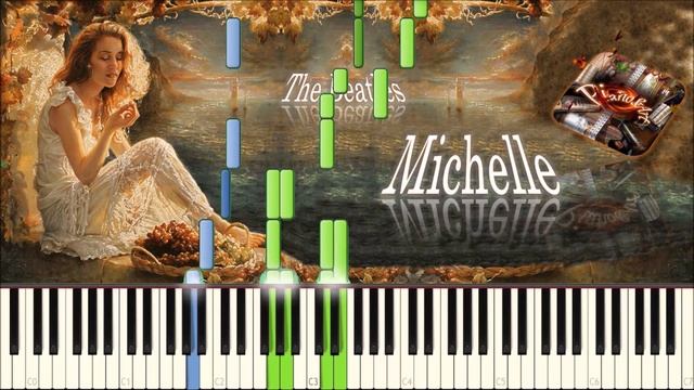 The Beatles - Michelle / Битлз - Мишель (piano tutorial) [НОТЫ + MIDI]