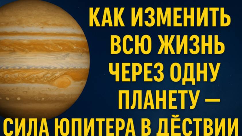 Как изменить ВСЮ жизнь через одну планету — сила Юпитера в действии