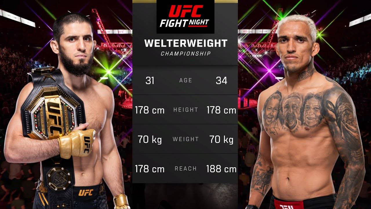 Ислам Махачев против Чарльза Оливейры Полный бой - UFC 5