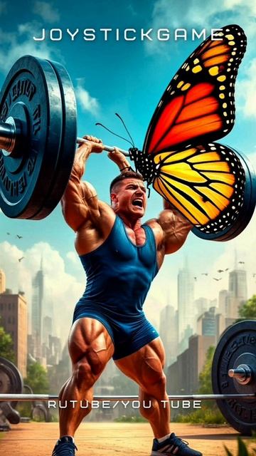 Книга рекордов Гиннеса, тяжеловес и бабочка,соревнования   смотреть на JoyStickGame