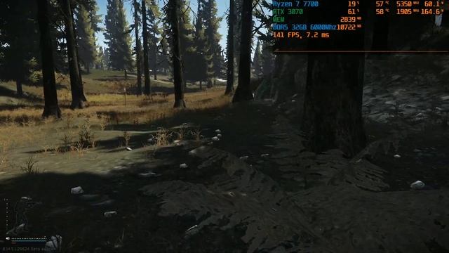 Escape from Tarkov - Ryzen 7 7700 + RTX 3070 - Low settings  - ( Лес ) - 1080p