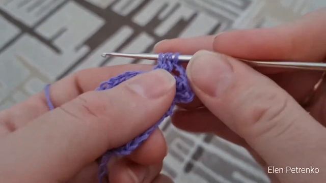 Цветок крючком / цветочный мотив крючком простой / самый простой / сможет даже начинающий