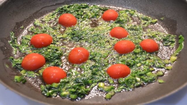 Фетучини со шпинатом