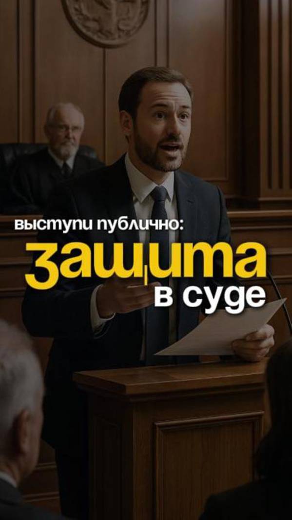 Выступи публично, как адвокат