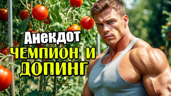 Анекдот про чемпиона и допинг. Анекдот до слез. Анекдот дня. Прикол.