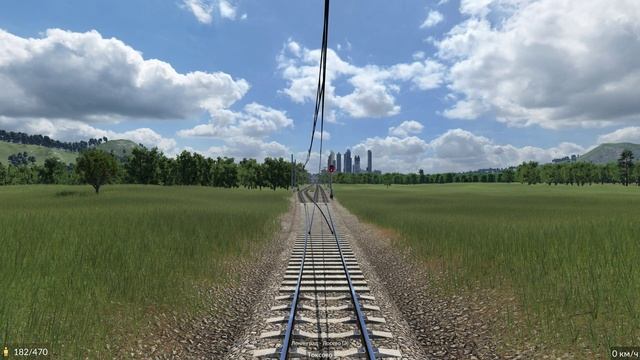 Transport Fever 2 - Сибирия. Поездка на электропоезде по маршр?