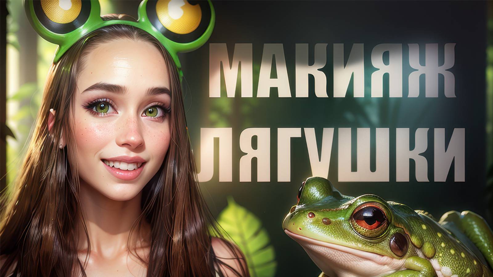 ЗЕЛЕНЫЙ МАКИЯЖ НА ЛЕТО/ТУТОРИАЛ