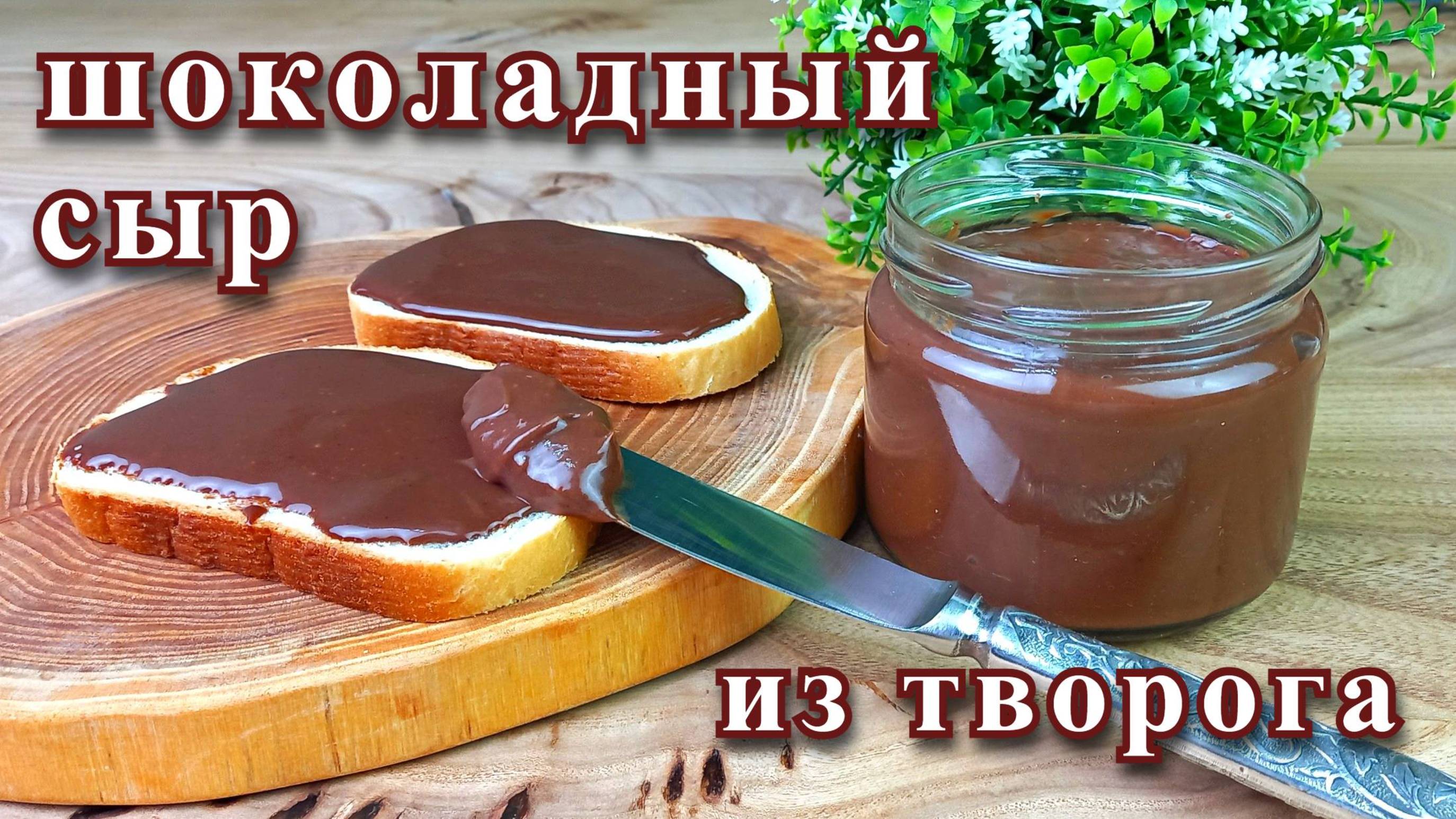 Шоколадный плавленый сыр из творога.