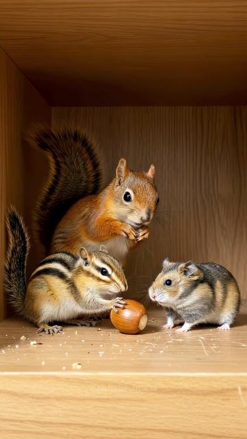 One Acorn. Three Contenders. 🐹