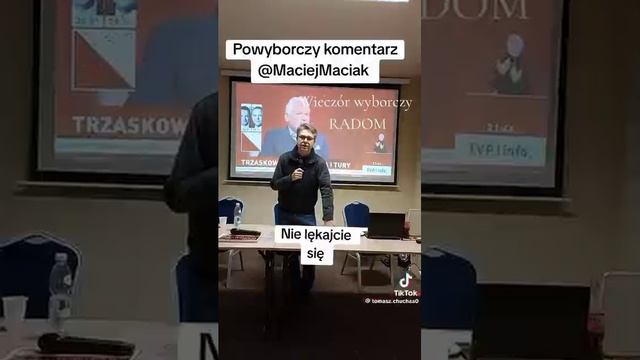 Maciak po I turze wyborów.