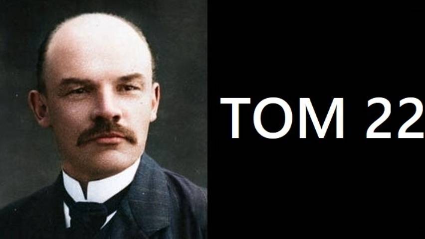 О политической линии. Ленин, том 22