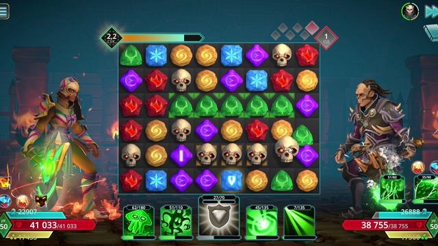 Puzzle Quest 3 - Dok vs nightdragon