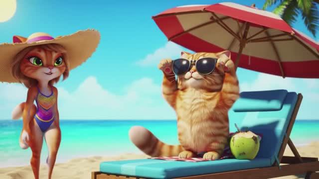 котики на отдыхе