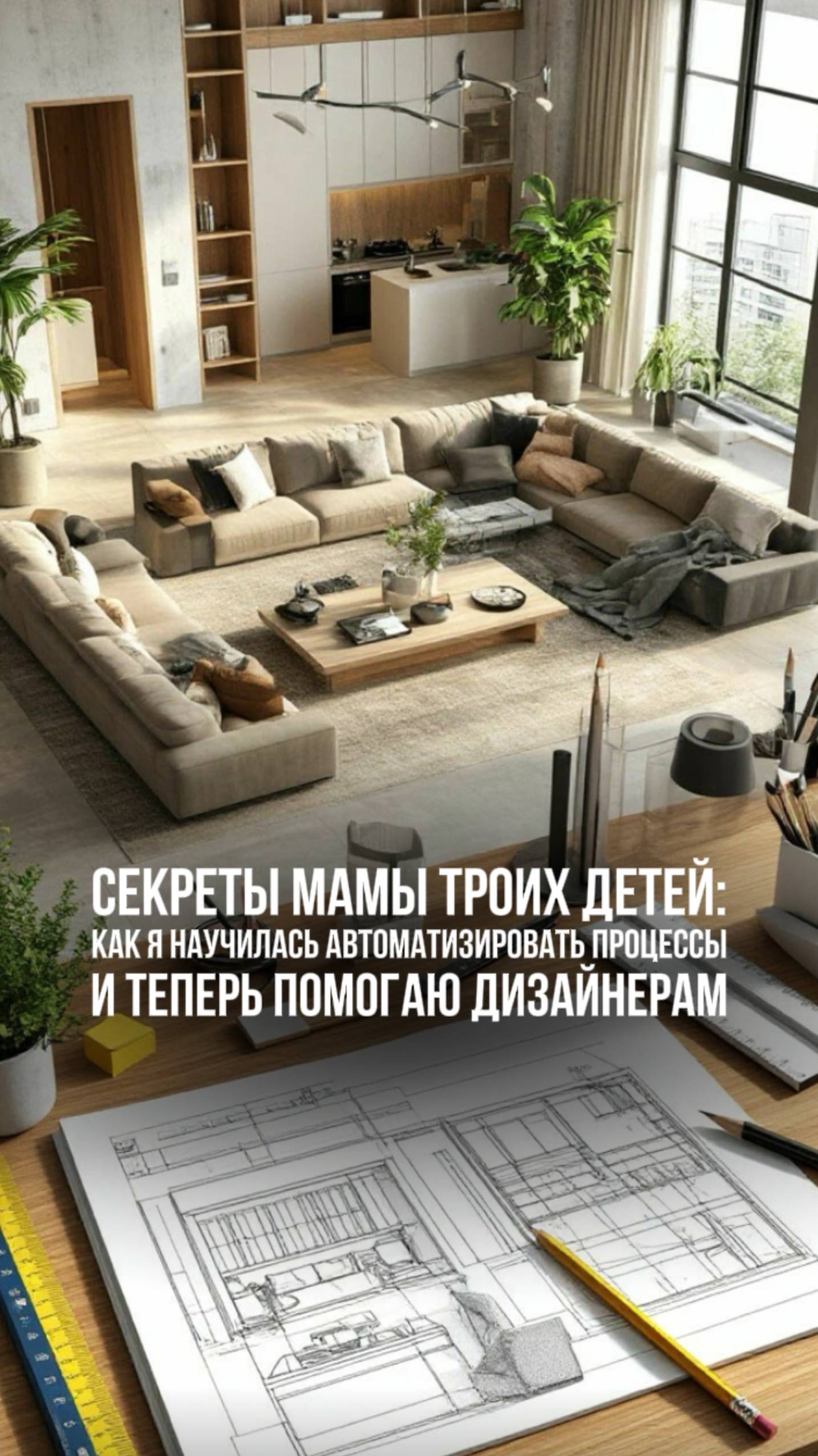 Секреты мамы троих детей: как научилась автоматизировать процессы и теперь помогаю дизайнерам