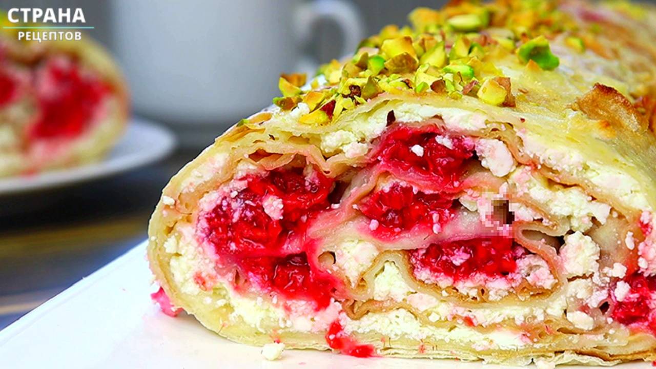 Очень Вкусно и Быстро / Творожный Рулет из Лаваша