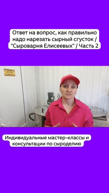 Ответ на вопрос, как правильно надо нарезать сырный сгусток / "Сыроварня Елисеевых" / Часть 2