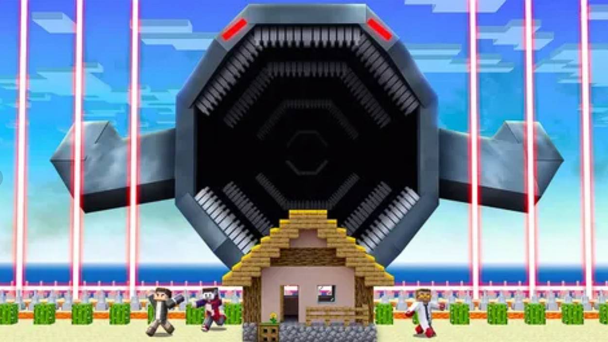 БЛУП ПОЖИРАТЕЛЬ МОРЕЙ ПРОТИВ САМОЙ ЗАЩИЩЁННОЙ БАЗЫ в Битве Построек в Майнкрафт!