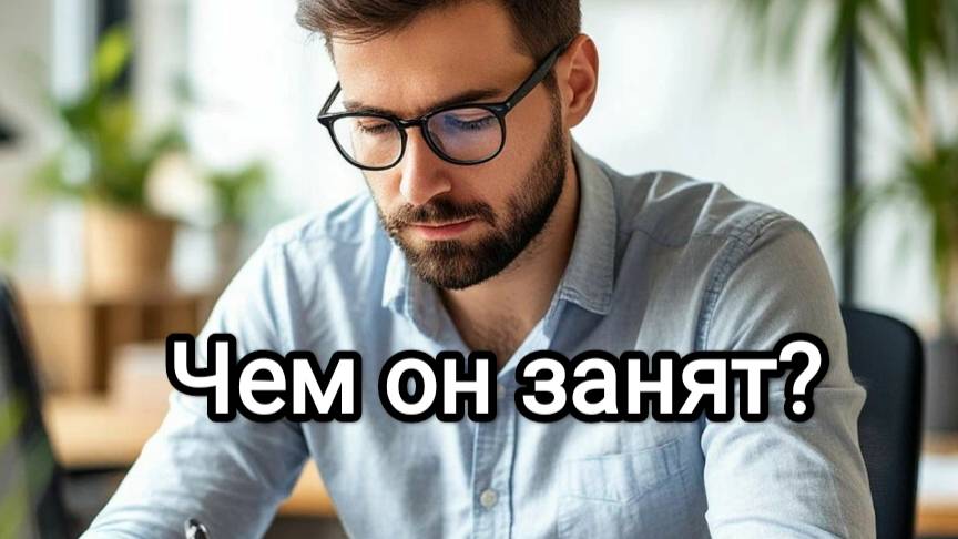 Чем он занят?