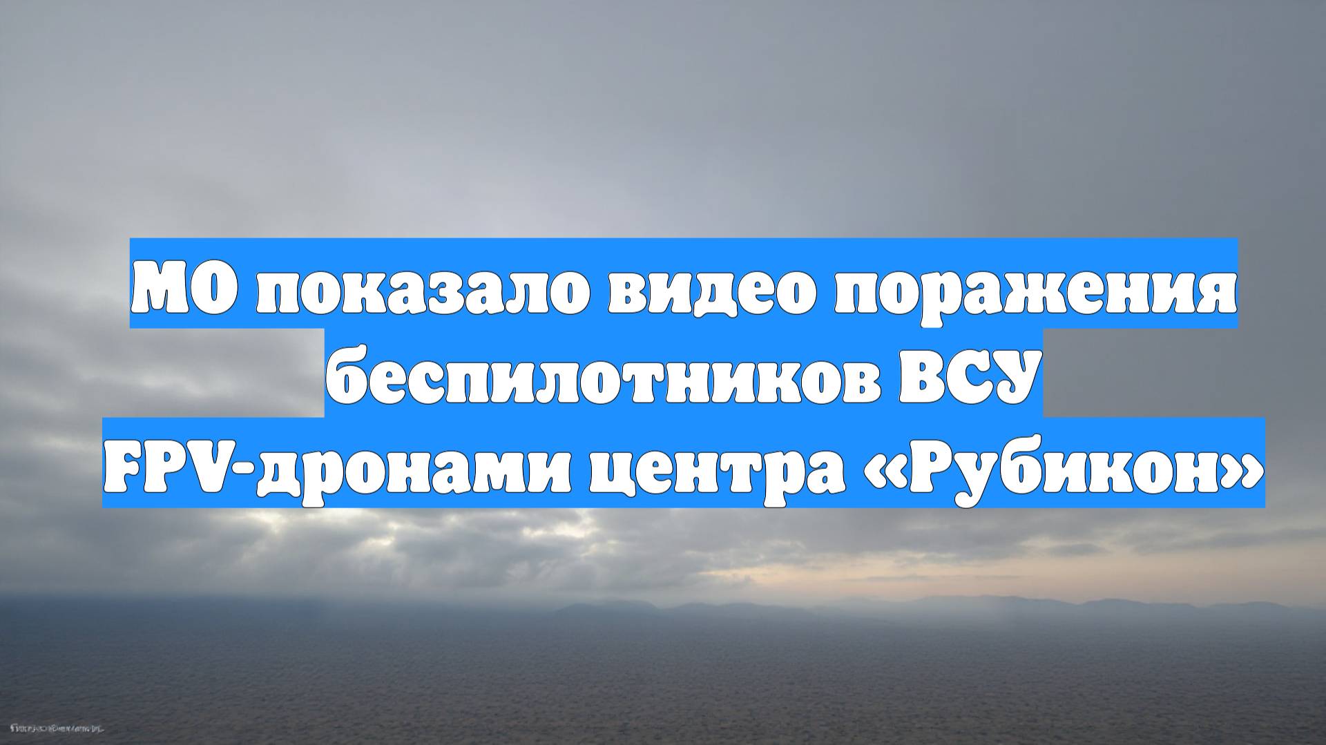 МО показало видео поражения беспилотников ВСУ FPV-дронами центра «Рубикон»