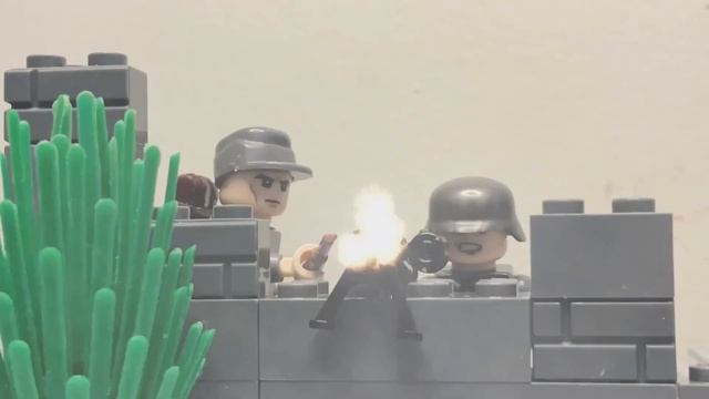 Испытание эффекта стрельбы из пистолета Lego