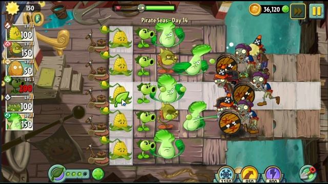 Plants vs. Zombies 2 Локация "Пиратские моря" полностью (Pirate Seas)