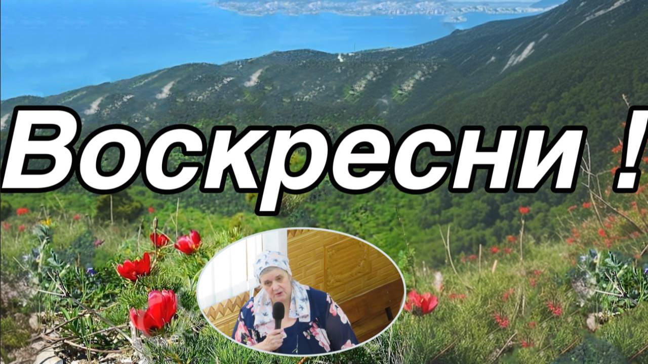 Воскресни !  стихотворение Вера Матвейчук