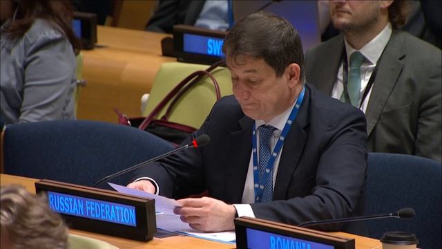Statement by First DPR Dmitry Polyanskiy at UNGA meeting on the Two-State Solution