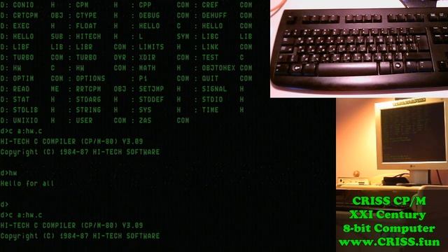 CRISS CP/M (КРИСС CP/M) - современный 8-битный компьютер. EEPROM.